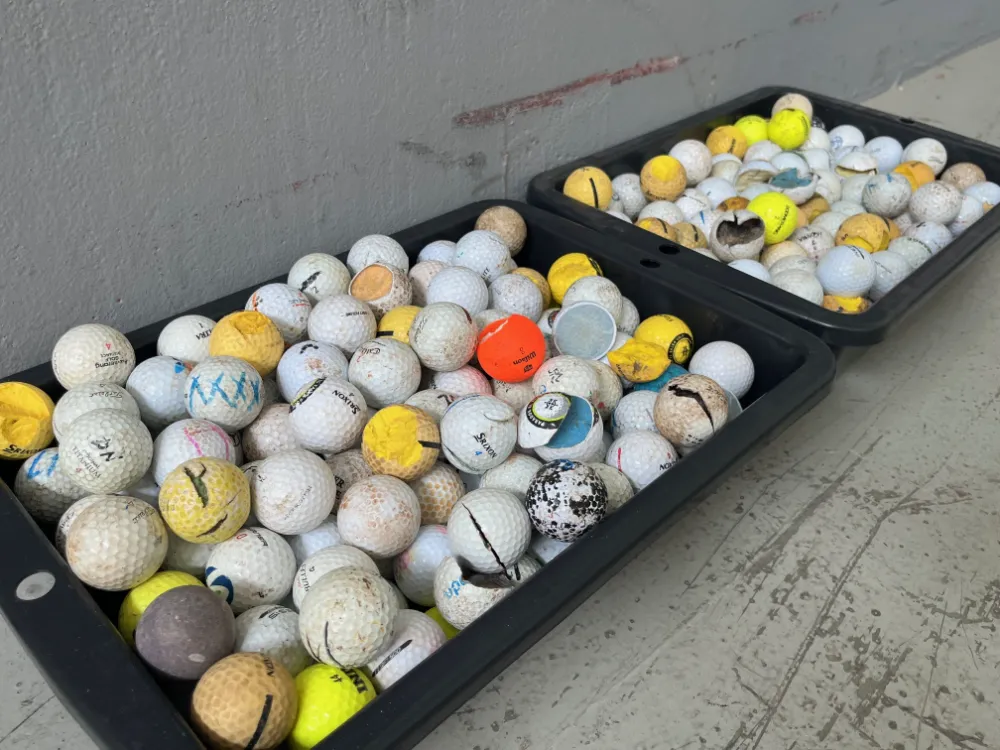 Recogida, transporte y reciclado bolas de golf